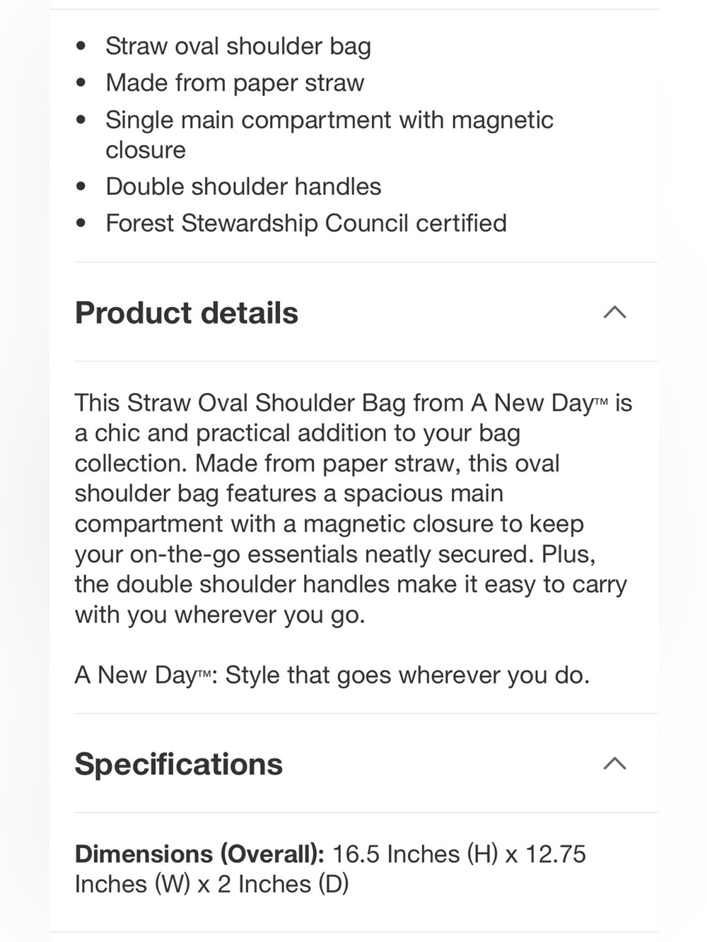 Carried once, straw shoulder bag - Picture 2 of 6
